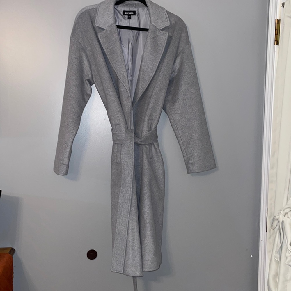 Express grey pea coat